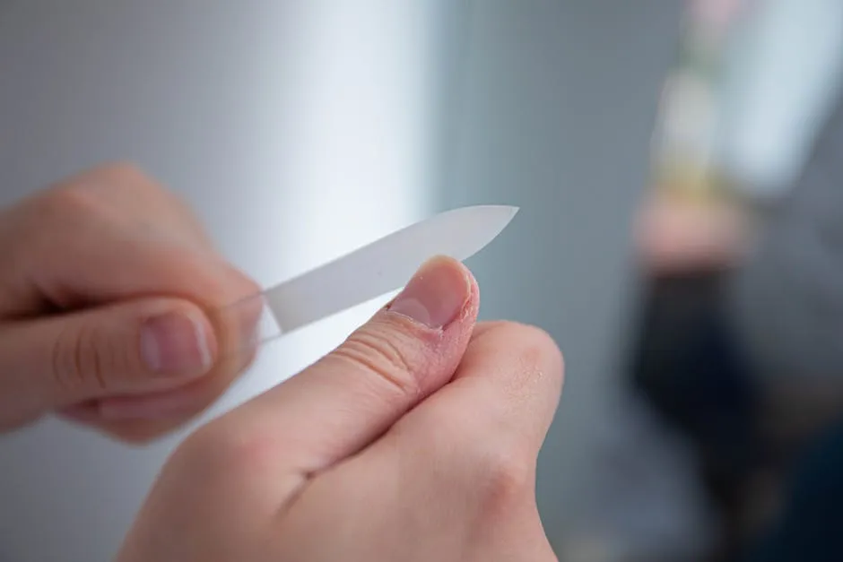 Neglefil brukes under neglebehandling — forsiktighet forebygger hvite flekker